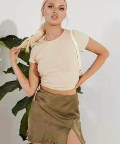 Peppermayo Exclusive New Tops Afterparty Top - Beige