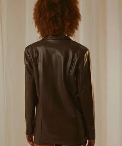 4th & Reckless Cappucine Blazer - Truffle PU New & Most Loved 9 4th & Reckless Cappucine Blazer - Truffle PU New & Most Loved