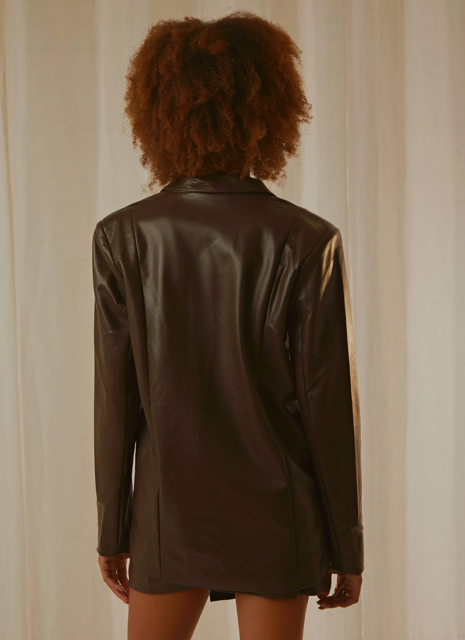 4th & Reckless Cappucine Blazer - Truffle PU New & Most Loved 5 4th & Reckless Cappucine Blazer - Truffle PU New & Most Loved