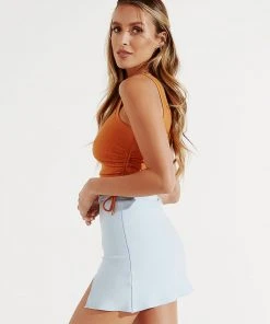 Peppermayo Good Times Mini Skirt - Blue New & Most Loved