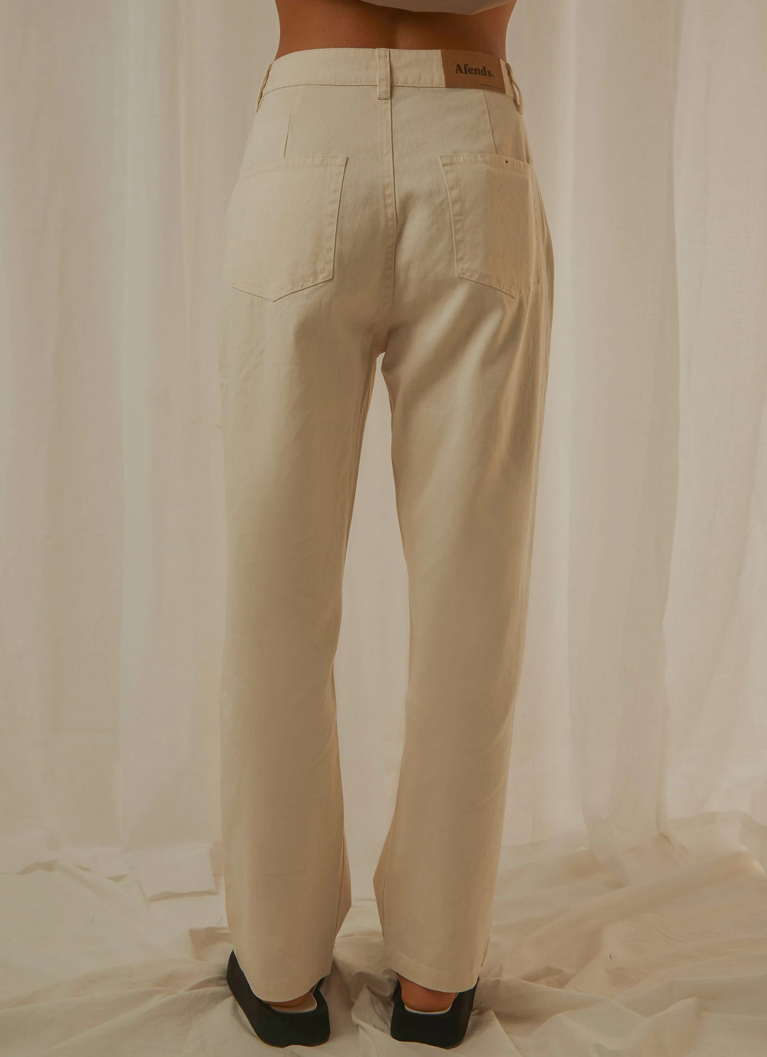 Afends New & Most Loved Shelby Hemp Twill High Waist Leg Pant - Natural 5 Afends New & Most Loved Shelby Hemp Twill High Waist Leg Pant - Natural