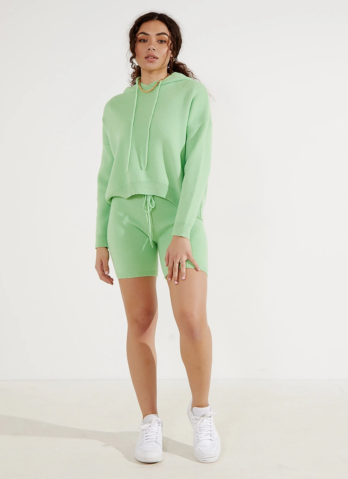 Peppermayo New Bottoms European Vacation Knit Shorts - Sage 2 Peppermayo New Bottoms European Vacation Knit Shorts - Sage