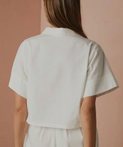 Peppermayo Exclusive Slumber Linen Crop Shirt - White New & Most Loved 9 Peppermayo Exclusive Slumber Linen Crop Shirt - White New & Most Loved