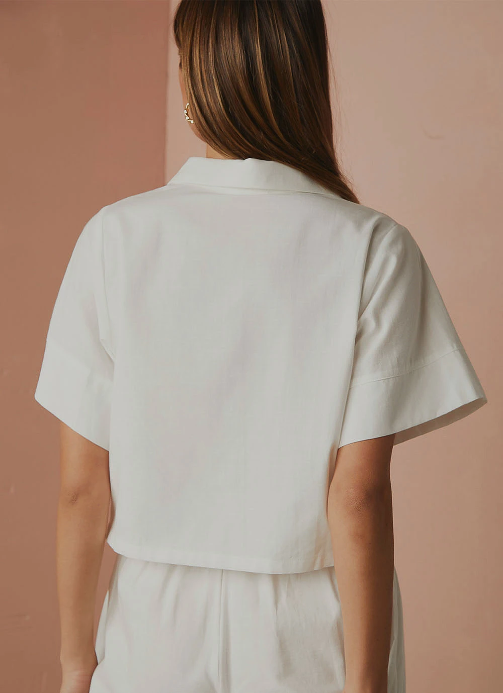 Peppermayo Exclusive Slumber Linen Crop Shirt - White New & Most Loved 5 Peppermayo Exclusive Slumber Linen Crop Shirt - White New & Most Loved