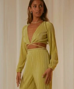 Peppermayo Exclusive New & Most Loved Malibu Dreaming Wrap Top - Sage 8 Peppermayo Exclusive New & Most Loved Malibu Dreaming Wrap Top - Sage