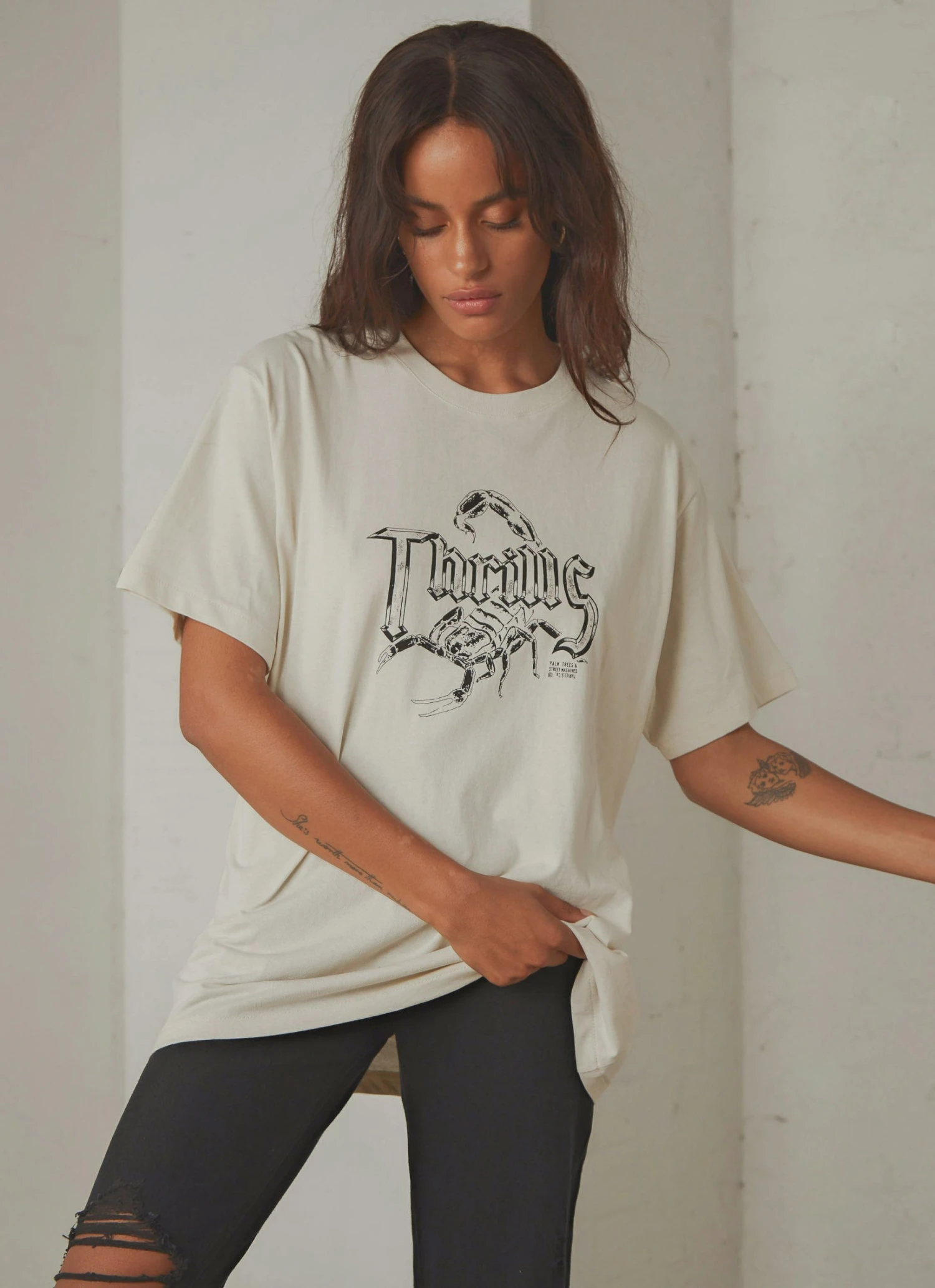 Thrills New & Most Loved Scorpion Island Merch Fit Tee - Heritage White 1 Thrills New & Most Loved Scorpion Island Merch Fit Tee - Heritage White