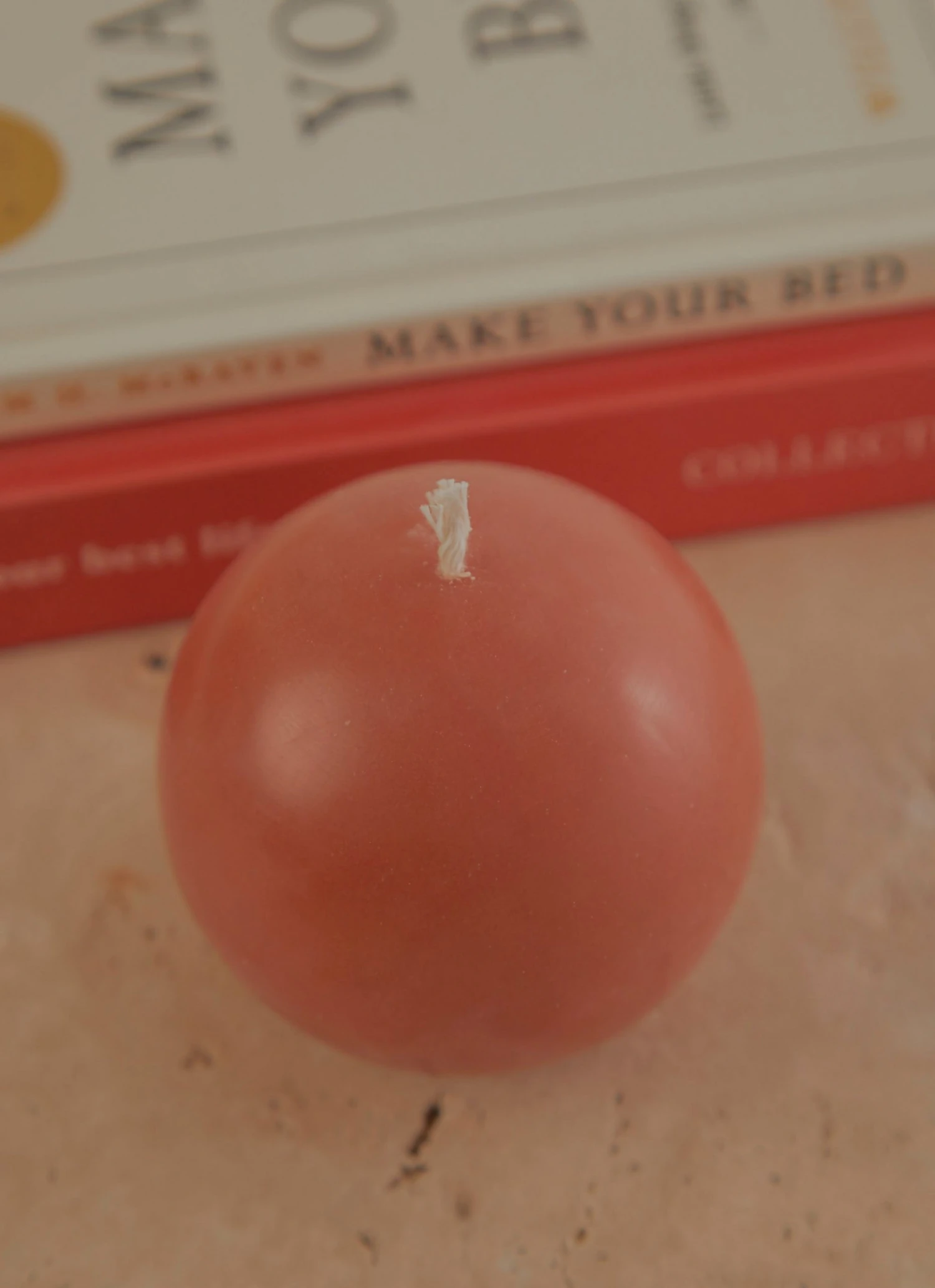 Candle Co Moreton Eco Ball Candle - Baked Clay 3 Candle Co Moreton Eco Ball Candle - Baked Clay