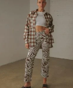 Peppermayo New & Most Loved Know No Better Shirt - Choc Brown Plaid 7 Peppermayo New & Most Loved Know No Better Shirt - Choc Brown Plaid