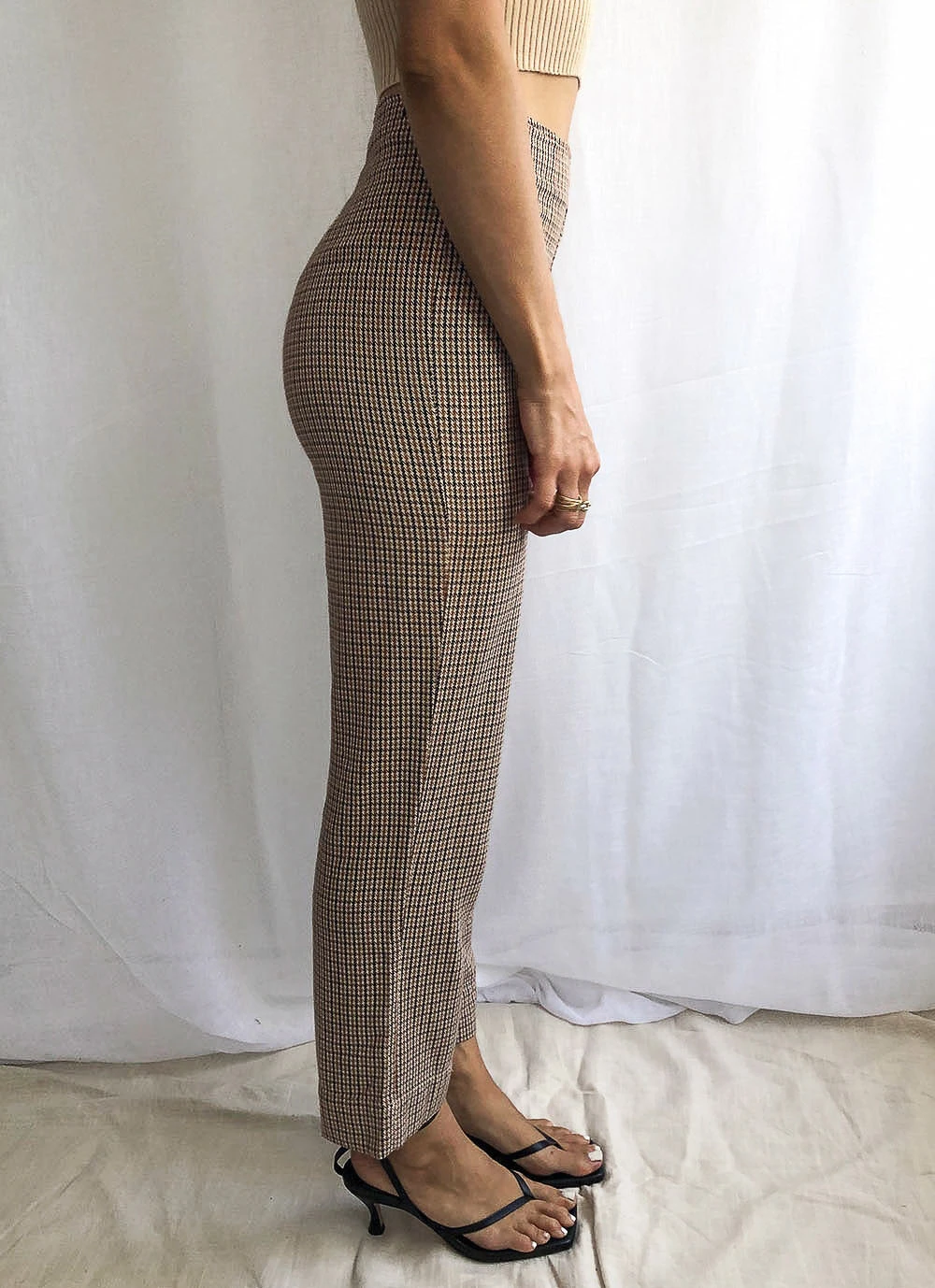 Afends London Calling HIgh Waist Pant - Toffee 4 Afends London Calling HIgh Waist Pant - Toffee