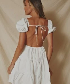 Peppermayo Exclusive Parisian Streets Mini Dress - White New & Most Loved