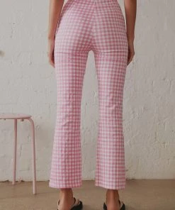 Peppermayo Diva Girl Check Pants - Pink