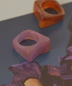 Peppermayo New Accessories Art House Resin Ring - Pink