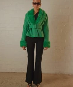 Peppermayo Exclusive New & Most Loved Maddy Faux Fur Jacket - Jade Green 8 Peppermayo Exclusive New & Most Loved Maddy Faux Fur Jacket - Jade Green