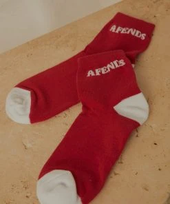 Afends Connect Hemp Socks - Deep Red New & Most Loved