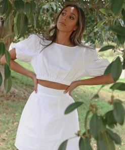 Peppermayo New & Most Loved Little Sun Crop Top - White