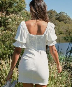 Peppermayo New & Most Loved Italian Summer Mini Dress - White 9 Peppermayo New & Most Loved Italian Summer Mini Dress - White