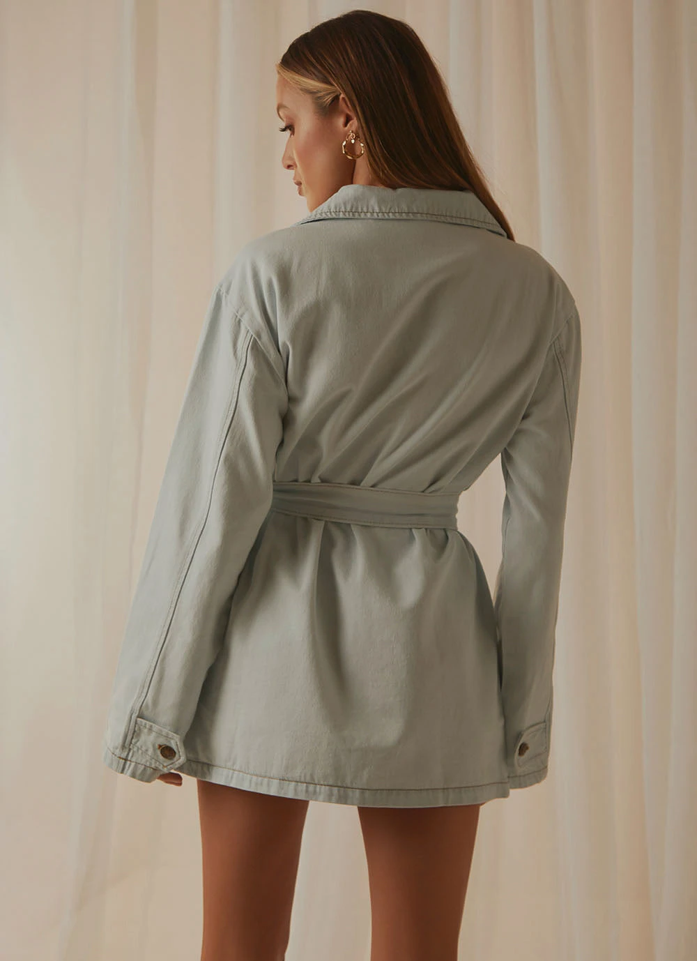 Lioness Fashion New & Most Loved Victory Boulevard Mini Dress - Light Wash 5 Lioness Fashion New & Most Loved Victory Boulevard Mini Dress - Light Wash