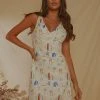 Peppermayo Exclusive Audrey Vintage Linen Slip Dress - Santorini New & Most Loved