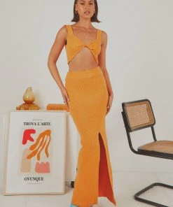 Peppermayo Soraya Midi Skirt - Orange New & Most Loved 7 Peppermayo Soraya Midi Skirt - Orange New & Most Loved