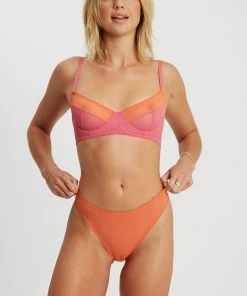 Saturday The Label Ruby Bra - Pink And Orange