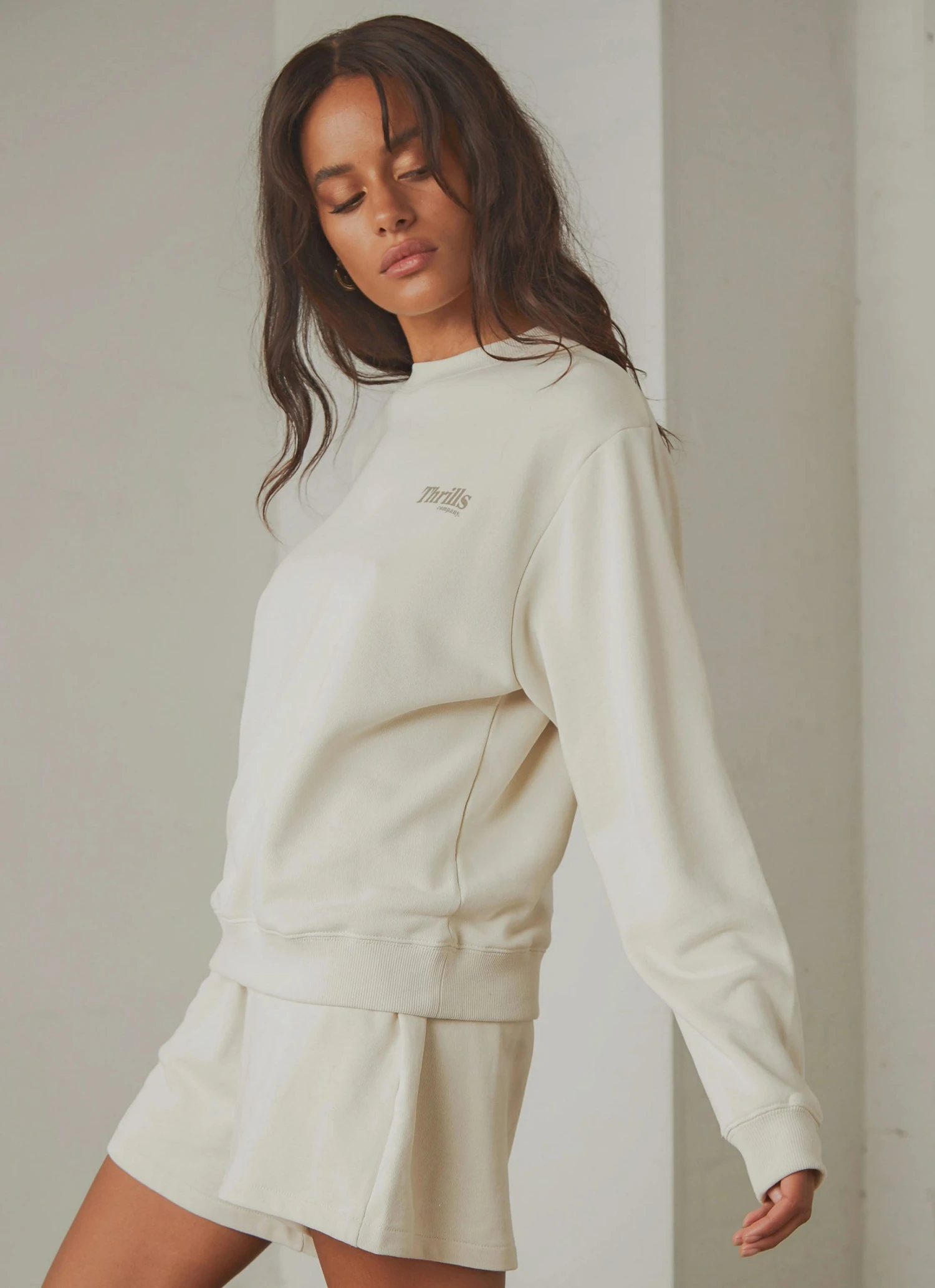 Thrills Ops Organic Cotton Crew - Heritage White New & Most Loved 4 Thrills Ops Organic Cotton Crew - Heritage White New & Most Loved