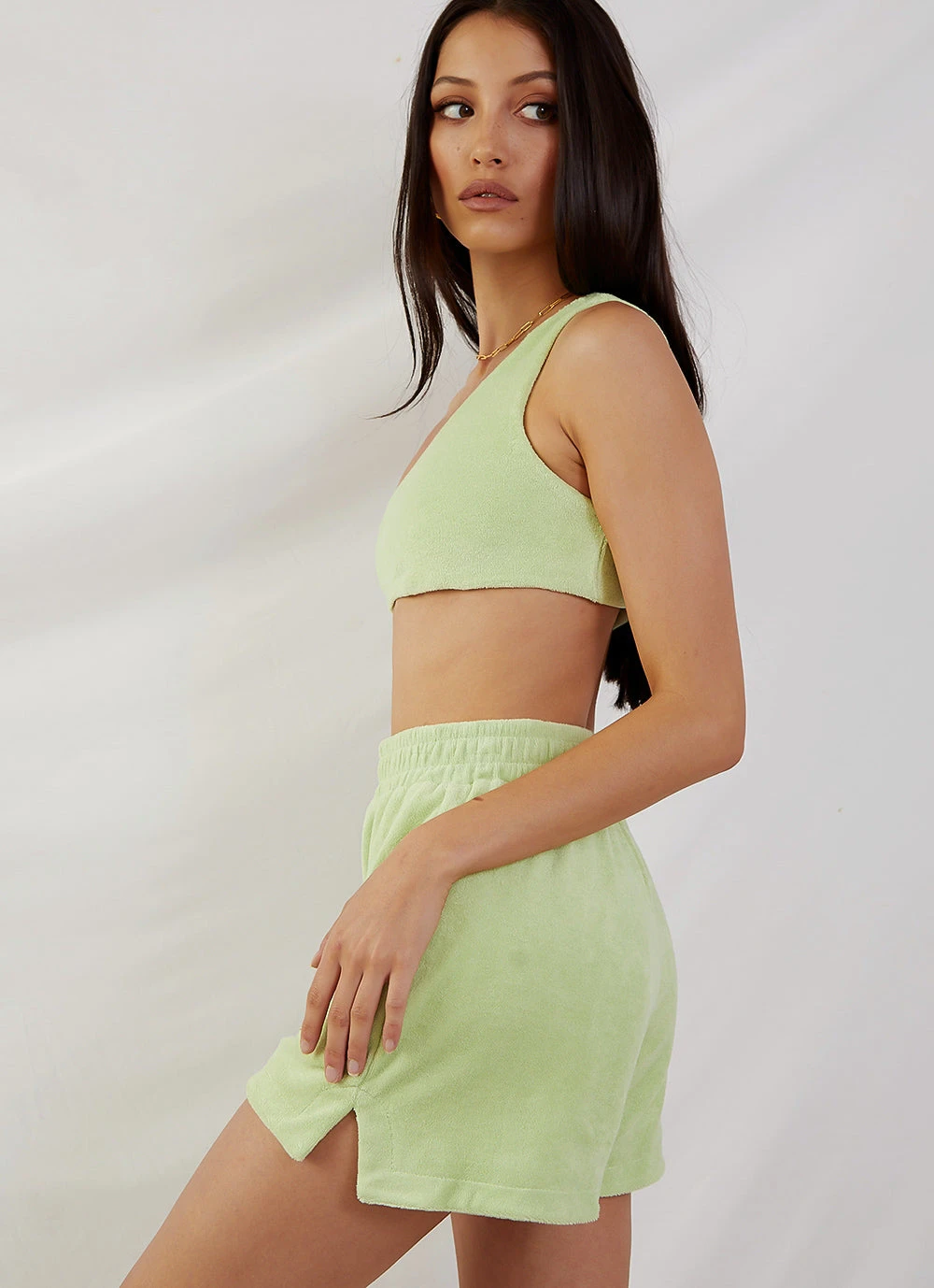 Peppermayo Exclusive New & Most Loved Solstice Terry Crop Top - Green 4 Peppermayo Exclusive New & Most Loved Solstice Terry Crop Top - Green