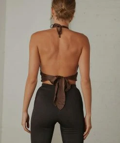 Peppermayo Exclusive Betty Halter Neck Top - Choc Brown New & Most Loved 9 Peppermayo Exclusive Betty Halter Neck Top - Choc Brown New & Most Loved