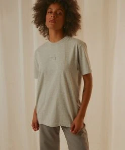 Afends New & Most Loved Society Unisex Retro Fit Tee - Grey Marle 7 Afends New & Most Loved Society Unisex Retro Fit Tee - Grey Marle