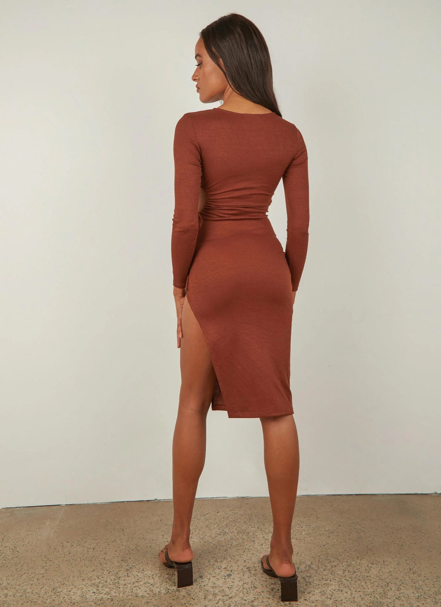 Peppermayo Until The End Midi Dress - Choc Brown 5 Peppermayo Until The End Midi Dress - Choc Brown