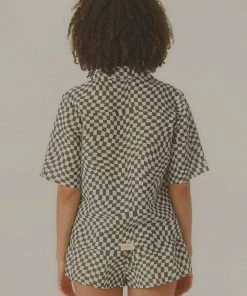 Vacancy Supply Turbocharge Organic Linen Shirt - Charcoal-White New & Most Loved 9 Vacancy Supply Turbocharge Organic Linen Shirt - Charcoal-White New & Most Loved