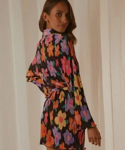 Peppermayo Exclusive Soho Chic Shirt Dress - Noir Bloom