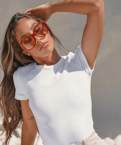 Peppermayo Exclusive Estate Staple Rib Tee - White New & Most Loved 8 Peppermayo Exclusive Estate Staple Rib Tee - White New & Most Loved