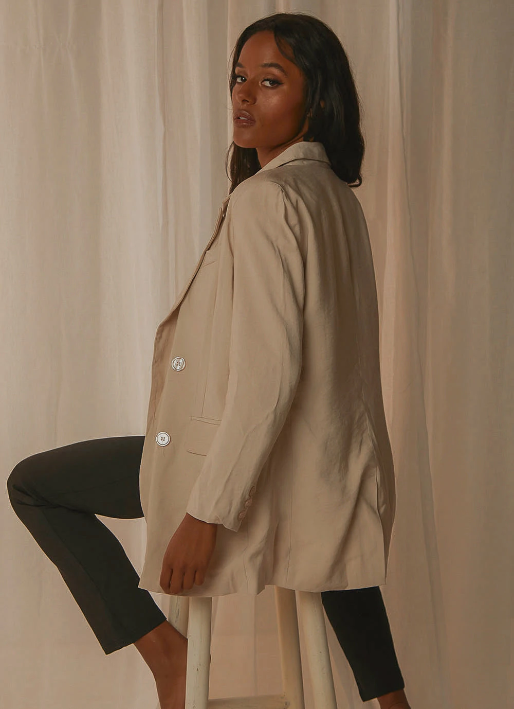 Peppermayo Style Rules Blazer - Cream New & Most Loved 5 Peppermayo Style Rules Blazer - Cream New & Most Loved