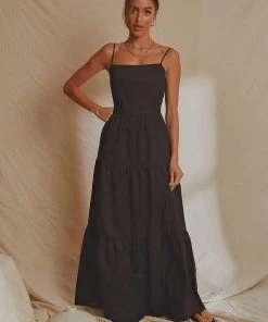 National Breast Cancer Foundation X Peppermayo New & Most Loved Havana Linen Maxi Dress - Black 7 National Breast Cancer Foundation X Peppermayo New & Most Loved Havana Linen Maxi Dress - Black