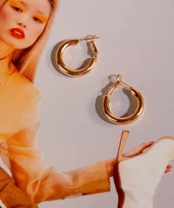 Peppermayo New & Most Loved Kaia Hoop Earrings - Gold