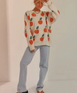 Peppermayo New & Most Loved Pick Me First Knit Sweater - Orange Print 10 Peppermayo New & Most Loved Pick Me First Knit Sweater - Orange Print