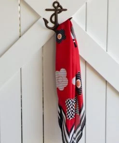 Peppermayo Away From Home Scarf - Red Floral New & Most Loved