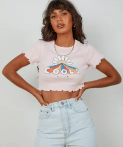 Cools Club Flower Power Tee - Pink