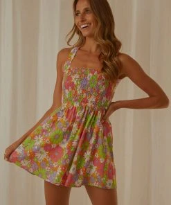 Peppermayo Exclusive New & Most Loved European Towns Mini Dress - 70s Floral