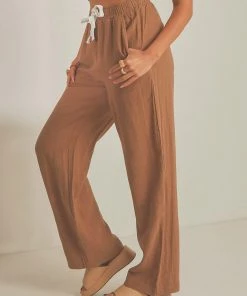 Nude Lucy Marvin Wide Leg Pant - Coffee 8 Nude Lucy Marvin Wide Leg Pant - Coffee