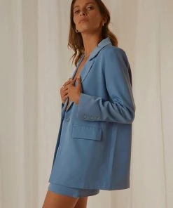 Peppermayo Exclusive New & Most Loved Italian Cities Blazer - Blue 8 Peppermayo Exclusive New & Most Loved Italian Cities Blazer - Blue