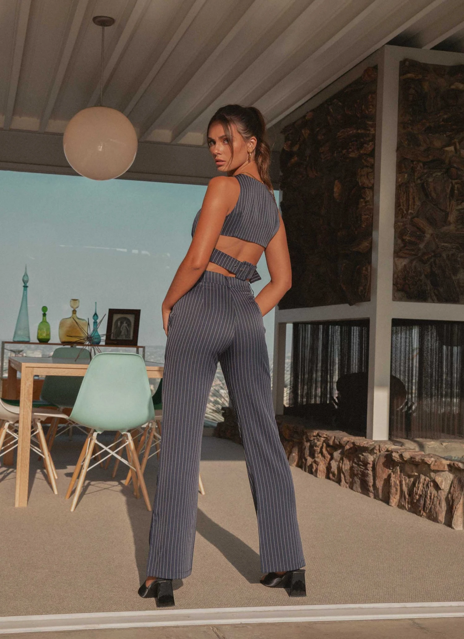 Riley Hubatka X Peppermayo Dance Town Vest Top - Pinstripe New & Most Loved 4 Riley Hubatka X Peppermayo Dance Town Vest Top - Pinstripe New & Most Loved