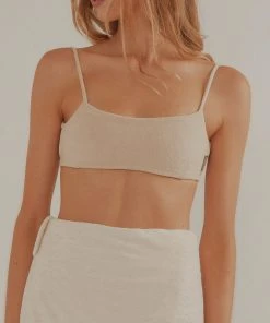 Vacancy Supply Sunbather Terry Crop - Beige 9 Vacancy Supply Sunbather Terry Crop - Beige
