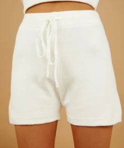 Peppermayo Avenue Knit Shorts - Cream New Bottoms