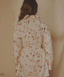 Peppermayo Exclusive Corfu Linen Shirt Dress - Safari