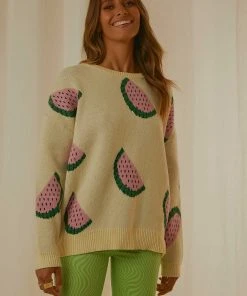 Peppermayo Exclusive New & Most Loved Market Finds Knit Jumper - Watermelon