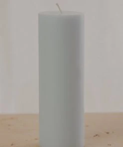 Candle Co Moreton Eco Slim Pillar Candle- 5 X 15cm - Pastel Blue