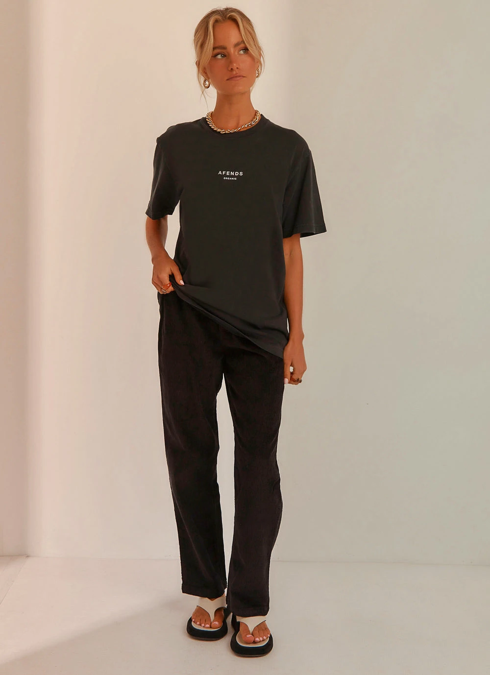 Afends New & Most Loved Premium Organic Unisex Rettro Fit Tee - Black 3 Afends New & Most Loved Premium Organic Unisex Rettro Fit Tee - Black