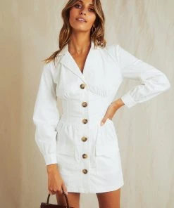 Peppermayo New Dresses Territory Dress - White