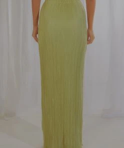 Peppermayo Exclusive Setting Sun Maxi Skirt - Sage New & Most Loved